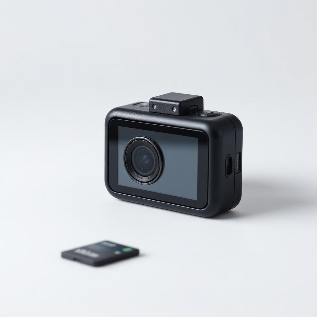 Dash camera with memory card